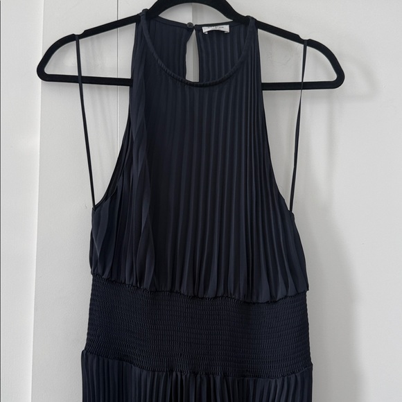 BABATON Aritzia Intellect Satin pleated midi dress - Picture 4 of 7